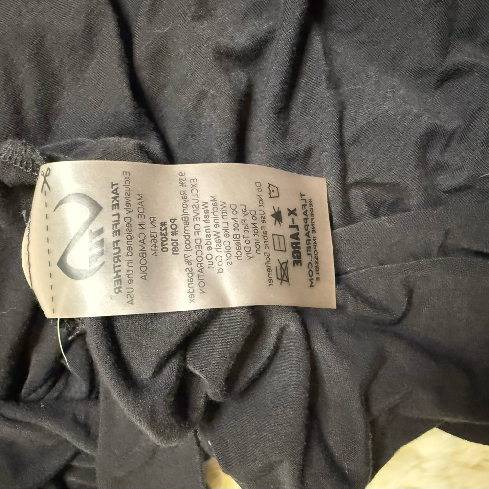NWOT - TLF Men's Black stringer Tank Top XL - Picture 5 of 6